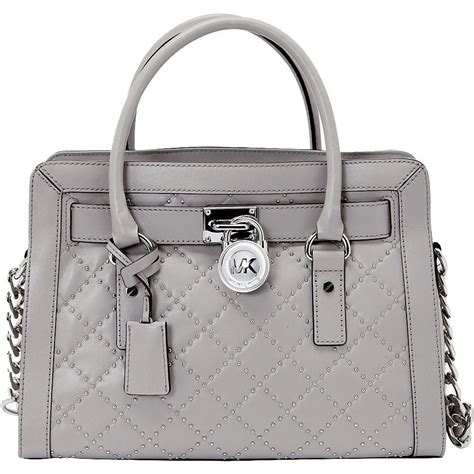 Michael Kors Microstud Hamilton Quilted Leather East West EW 